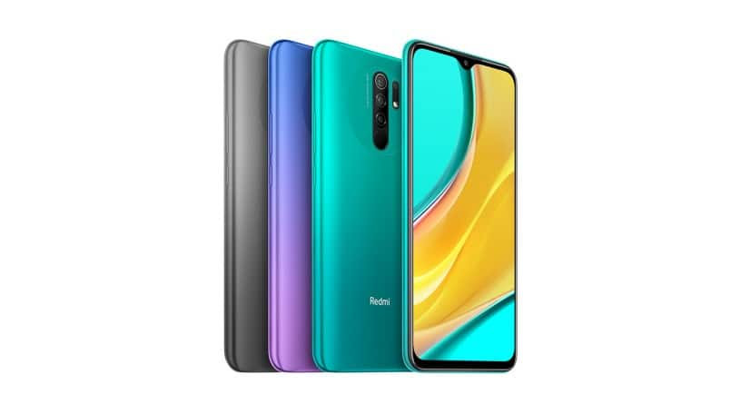 Redmi 9 in different colors