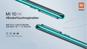 Mi 10 to launch today in India at 12 Noon – Know Price, Specs and How to View&nbsp;Launch